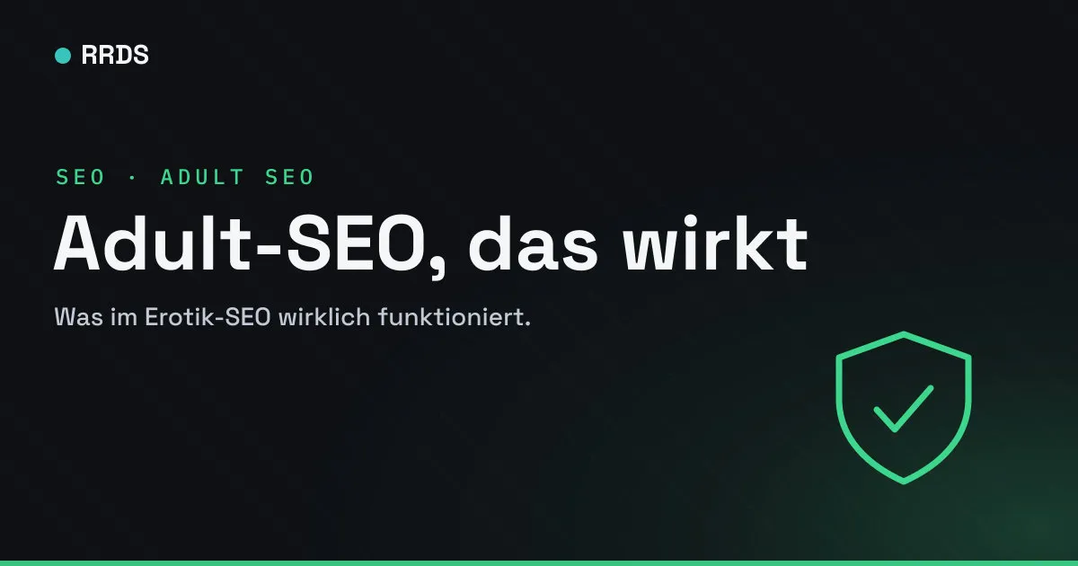 Adult-SEO, das wirkt — RRDS Blog-Cover