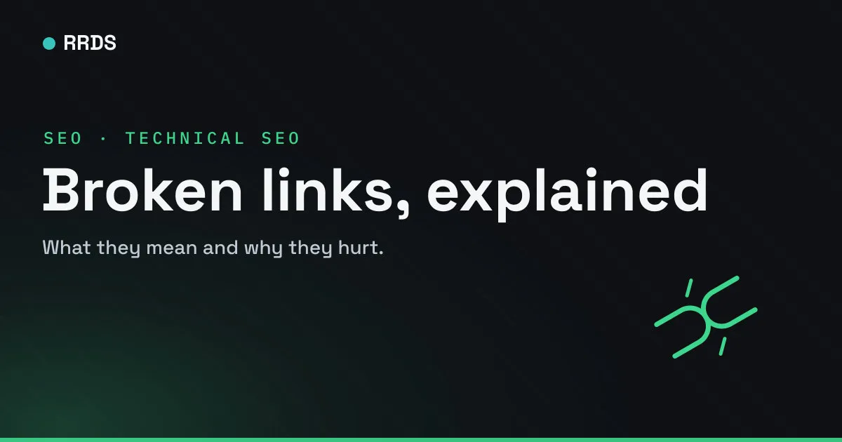 Broken links, explained — RRDS blog cover
