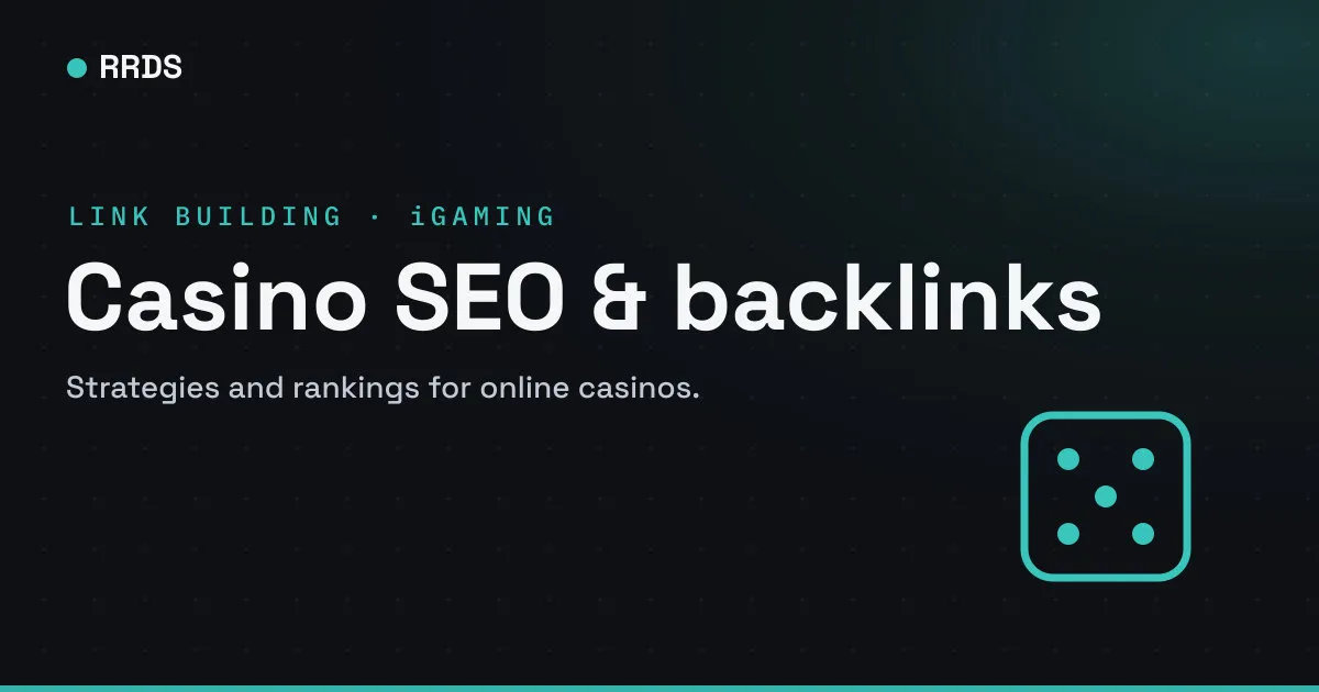Casino SEO & backlinks — RRDS blog cover