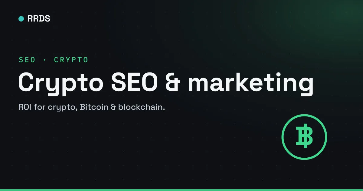 Crypto SEO & marketing — RRDS blog cover