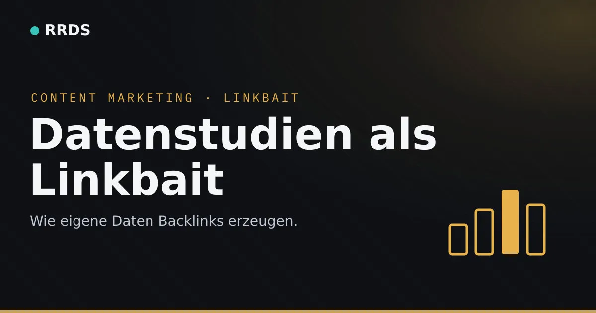 Datenstudien als Linkbait — RRDS Blog-Cover