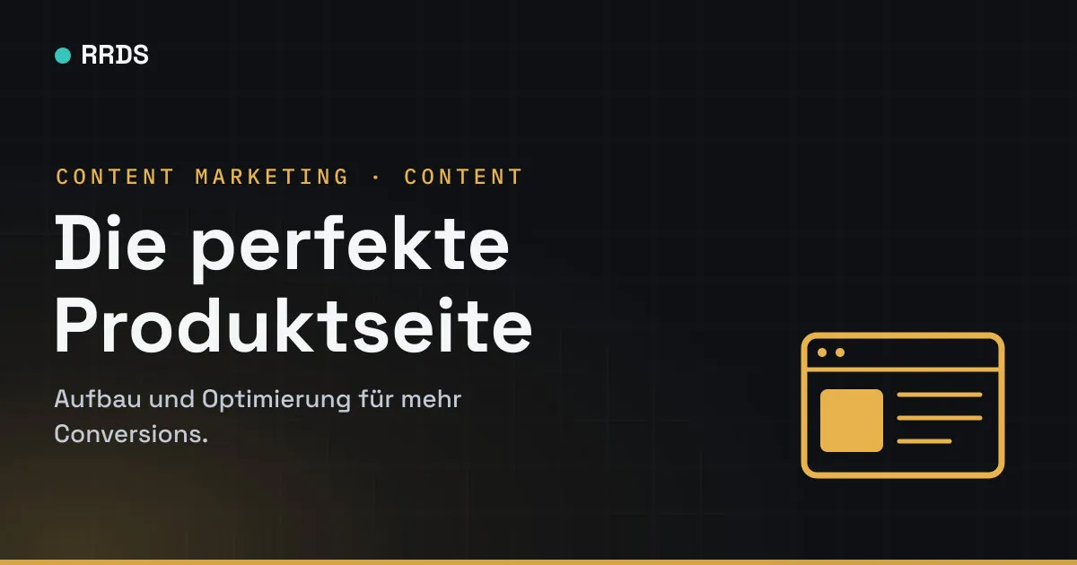 Die perfekte Produktseite — RRDS Blog-Cover