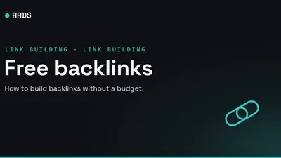 Free backlinks — RRDS blog cover