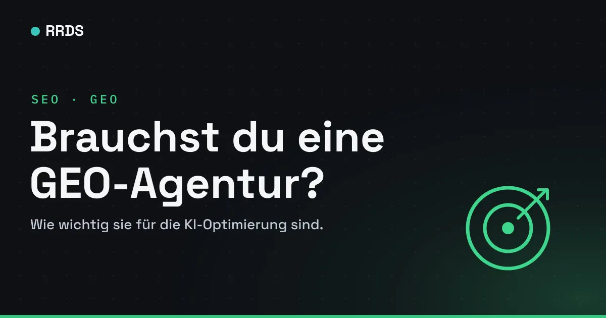 Brauchst du eine GEO-Agentur? — RRDS Blog-Cover