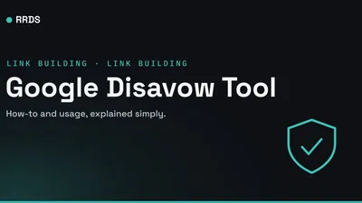 Google Disavow Tool — RRDS blog cover