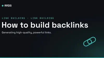 How to build backlinks — RRDS blog cover