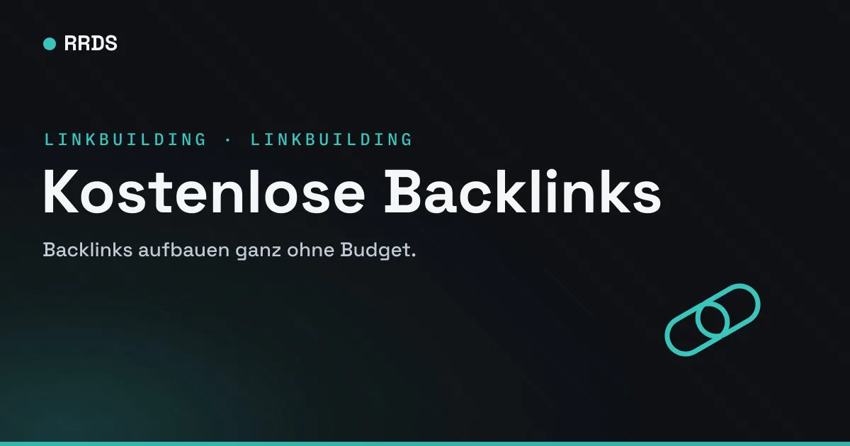 Kostenlose Backlinks — RRDS Blog-Cover