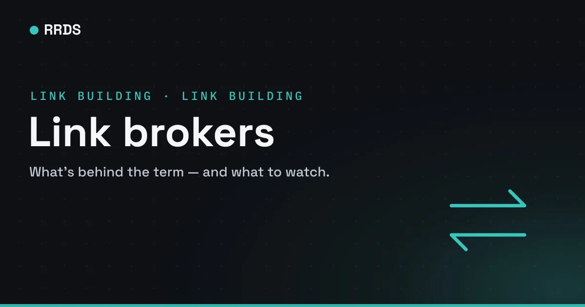 Link brokers — RRDS blog cover
