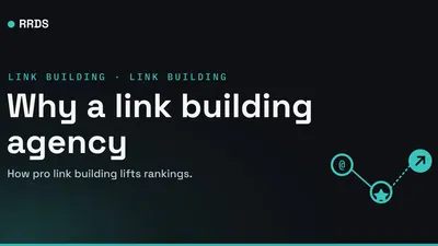 Why a link building agency — RRDS blog cover