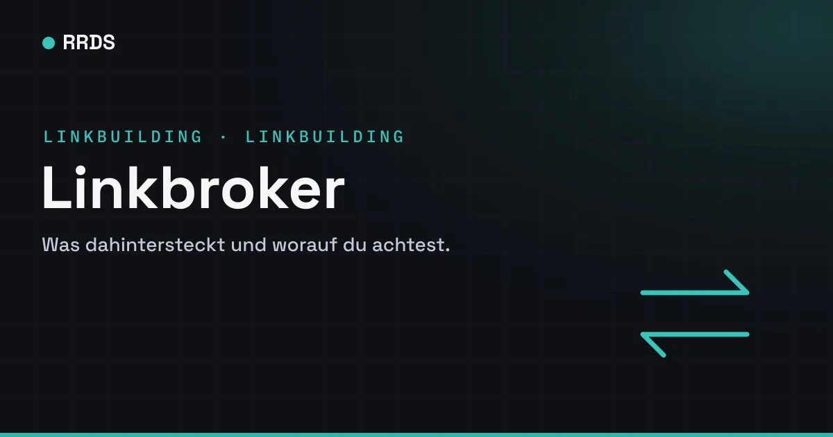 Linkbroker — RRDS Blog-Cover