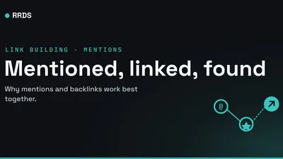 Mentioned, linked, found — RRDS blog cover