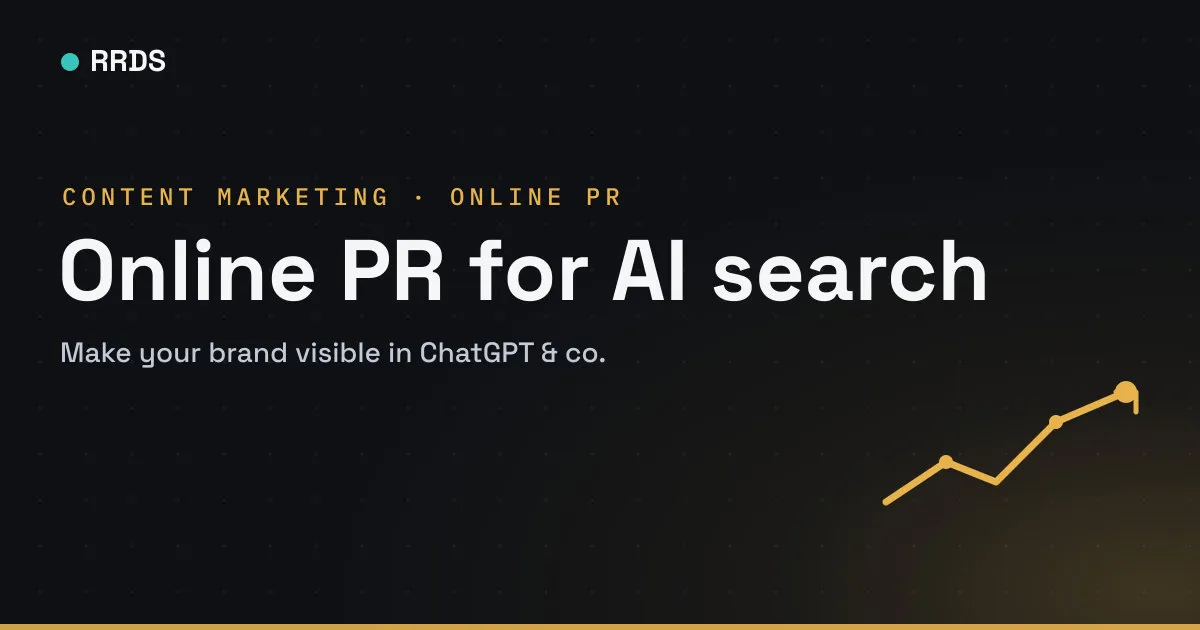Online PR for AI search — RRDS blog cover