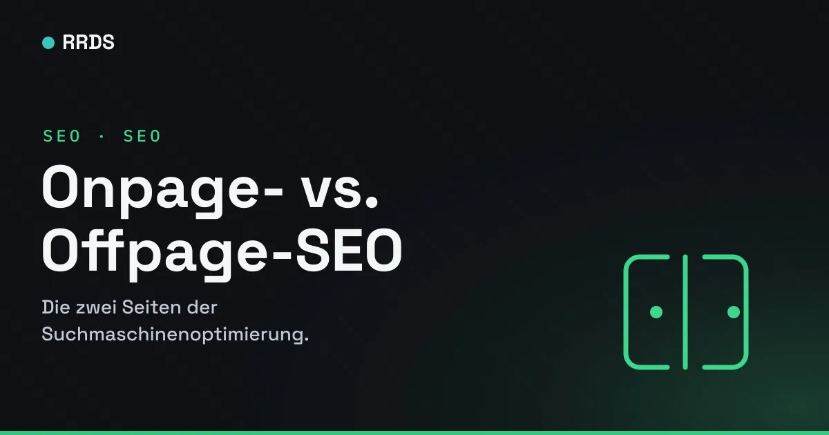 Onpage- vs. Offpage-SEO — RRDS Blog-Cover