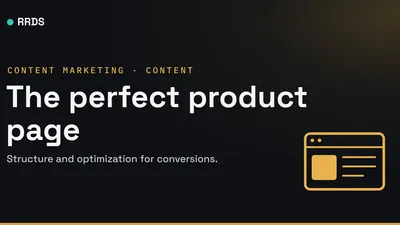 The perfect product page — RRDS blog cover