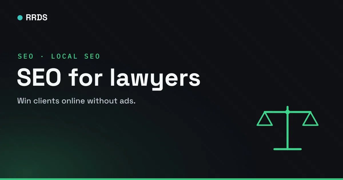SEO for lawyers — RRDS blog cover