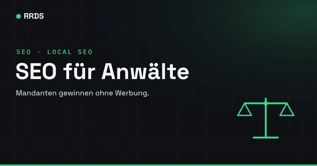 SEO für Anwälte — RRDS Blog-Cover
