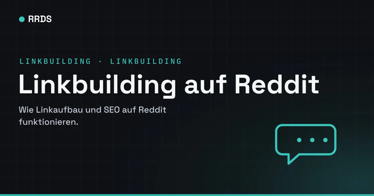 Linkbuilding auf Reddit — RRDS Blog-Cover