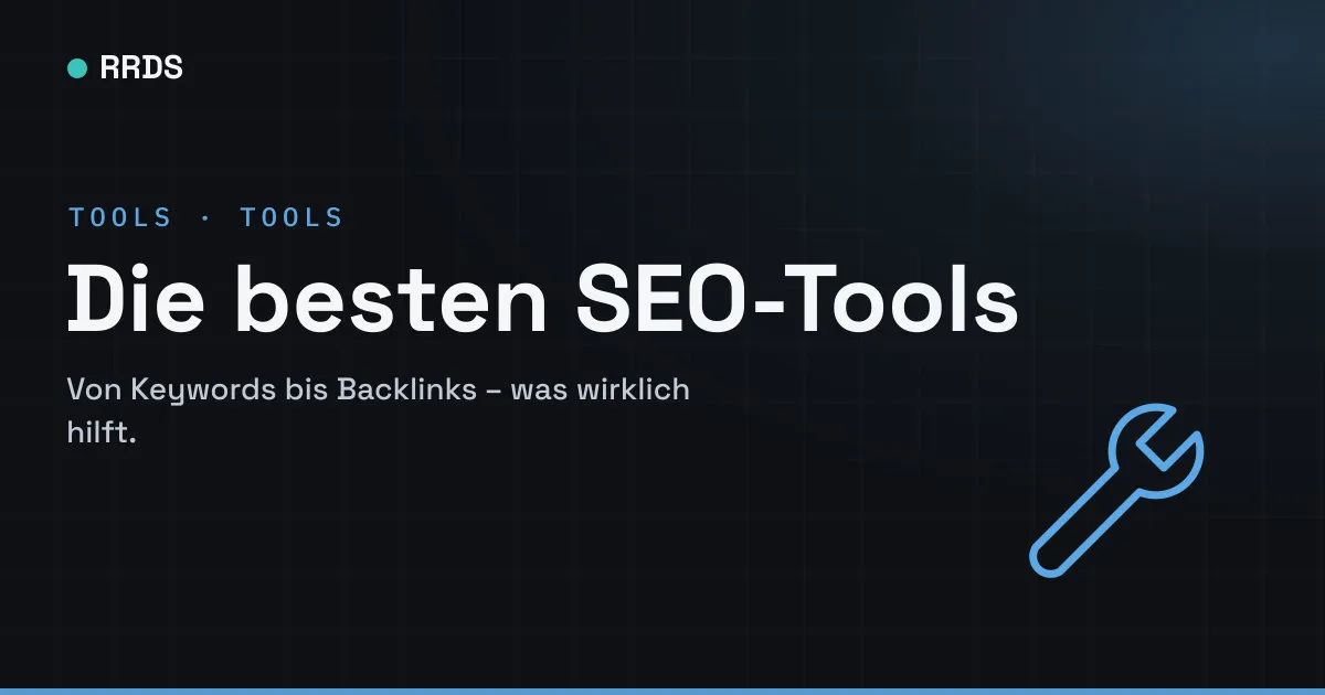 Die besten SEO-Tools — RRDS Blog-Cover