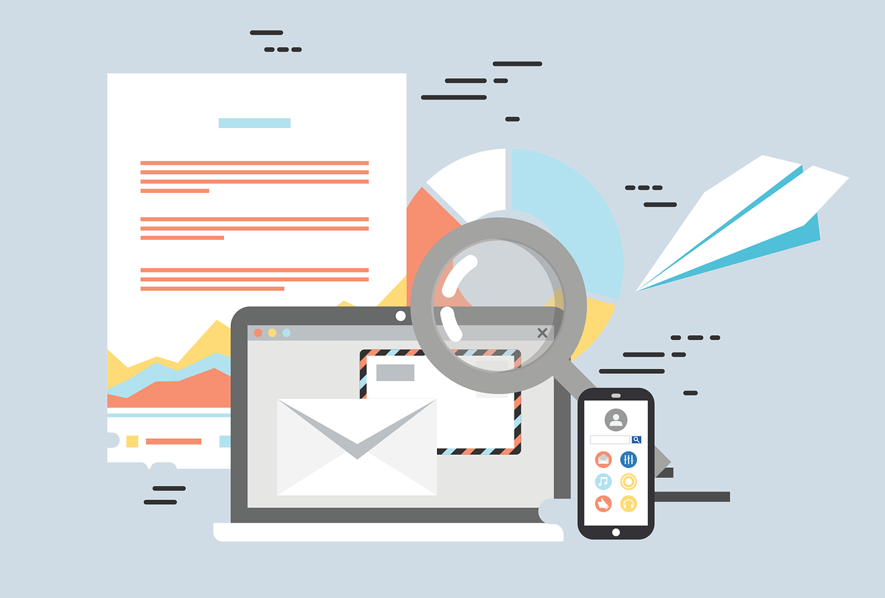 Email inbox as a symbol for digital PR and outreach communication